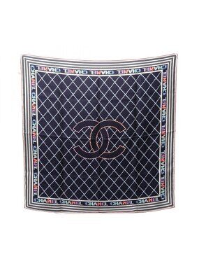 Chanel Scarf CC Logo Silk